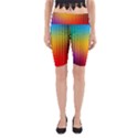 Blurred Color Pixels Yoga Cropped Leggings View1