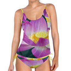 Pink Lotus Flower Tankini by BangZart