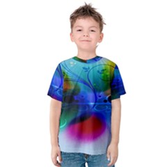 Abstract Color Plants Kids  Cotton Tee