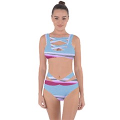 Cracked Tile Bandaged Up Bikini Set  by BangZart