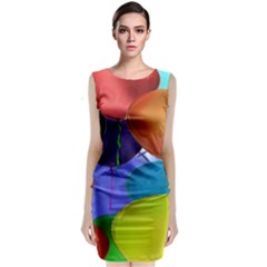 Colorful Balloons Render Classic Sleeveless Midi Dress by BangZart