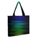 Blue And Green Lines Medium Zipper Tote Bag View2