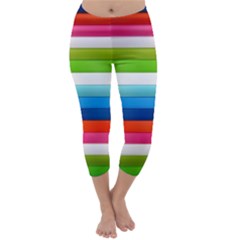 Colorful Plasticine Capri Winter Leggings 