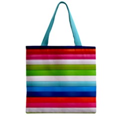 Colorful Plasticine Zipper Grocery Tote Bag by BangZart