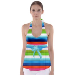 Colorful Plasticine Babydoll Tankini Top by BangZart