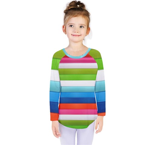 Colorful Plasticine Kids  Long Sleeve Tee by BangZart