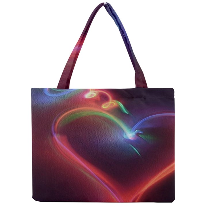 Neon Heart Mini Tote Bag