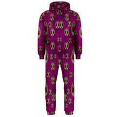 Ladybug In The Forest Of Fantasy Hooded Jumpsuit (men)  by pepitasart