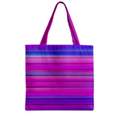 Cool Abstract Lines Zipper Grocery Tote Bag