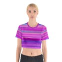 Cool Abstract Lines Cotton Crop Top View1