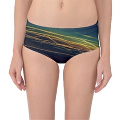 Night Lights Mid-waist Bikini Bottoms