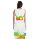 Colorful Abstract Sleeveless Chiffon Dress   View2