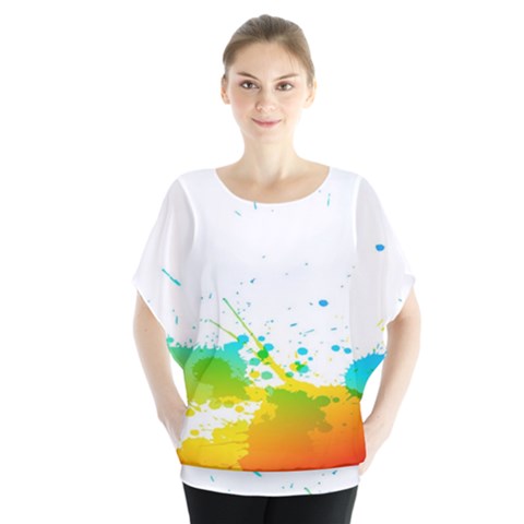 Colorful Abstract Blouse by BangZart