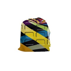 Colorful Docking Frame Drawstring Pouches (small) 