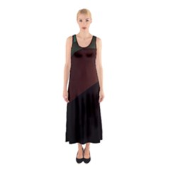 Color Vague Abstraction Sleeveless Maxi Dress