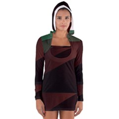 Color Vague Abstraction Women s Long Sleeve Hooded T-shirt