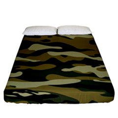 Military Vector Pattern Texture Fitted Sheet (king Size)