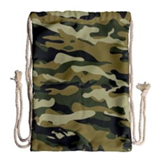 Military Vector Pattern Texture Drawstring Bag (large)