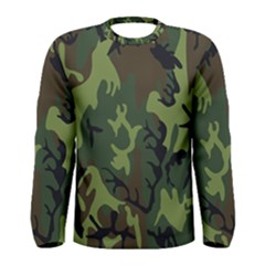 Military Camouflage Pattern Men s Long Sleeve Tee by BangZart