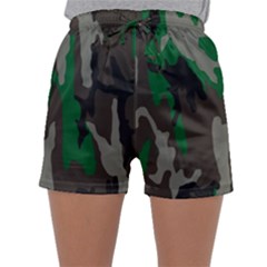 Army Green Camouflage Sleepwear Shorts by BangZart