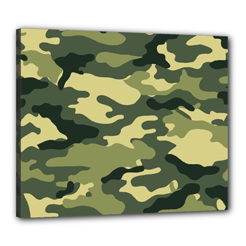 Camouflage Camo Pattern Canvas 24  X 20  by BangZart