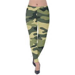 Camouflage Camo Pattern Velvet Leggings