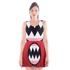 Funny Angry Scoop Neck Skater Dress