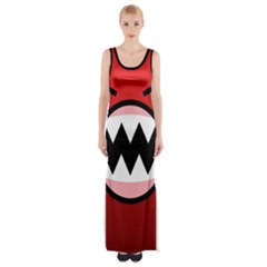 Funny Angry Maxi Thigh Split Dress