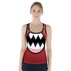 Funny Angry Racer Back Sports Top