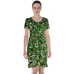 Camo Pattern Short Sleeve Nightdress