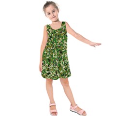 Camo Pattern Kids  Sleeveless Dress by BangZart