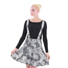 Camouflage Patterns Suspender Skater Skirt by BangZart