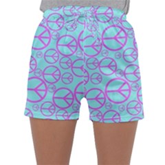 Peace Sign Backgrounds Sleepwear Shorts