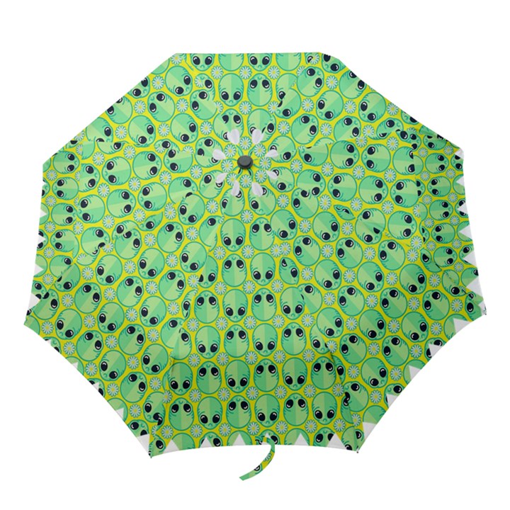 Alien Pattern Folding Umbrellas