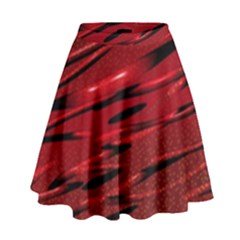 Alien Sine Pattern High Waist Skirt