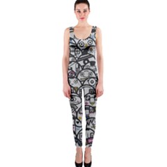 Alien Crowd Pattern Onepiece Catsuit by BangZart