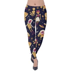 Alien Surface Pattern Velvet Leggings