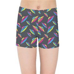 Alien Patterns Vector Graphic Kids Sports Shorts by BangZart