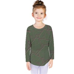 Alien Wires Texture Kids  Long Sleeve Tee