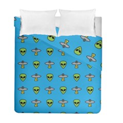 Alien Pattern Duvet Cover Double Side (full/ Double Size) by BangZart