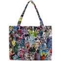 Vintage Horror Collage Pattern Mini Tote Bag View1