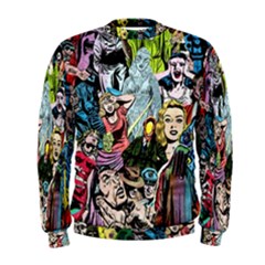 Vintage Horror Collage Pattern Men s Sweatshirt by BangZart