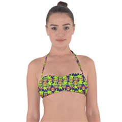 Smiley Monster Halter Bandeau Bikini Top