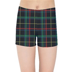 Tartan Plaid Pattern Kids Sports Shorts by BangZart