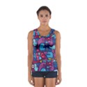 Hipster Pattern Animals And Tokyo Women s Sport Tank Top  View1