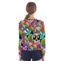 Crazy Illustrations & Funky Monster Pattern Women s Long Sleeve Tee View2