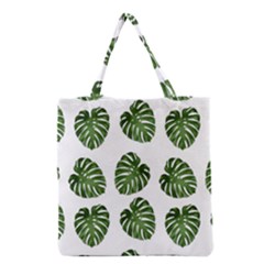 Leaf Pattern Seamless Background Grocery Tote Bag by BangZart