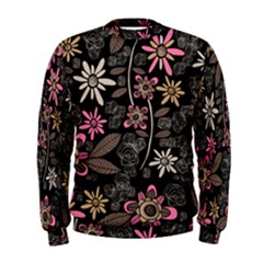 Flower Art Pattern Men s Sweatshirt
