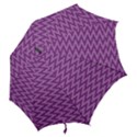 Zig Zag Background Purple Hook Handle Umbrellas (Small) View2