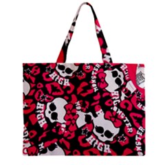 Mattel Monster Pattern Zipper Mini Tote Bag